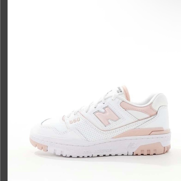 🆕 New Balance 550 Women's White and Light Pink Sneakers, US 7 / EU 37.5 - Picture 4 of 16